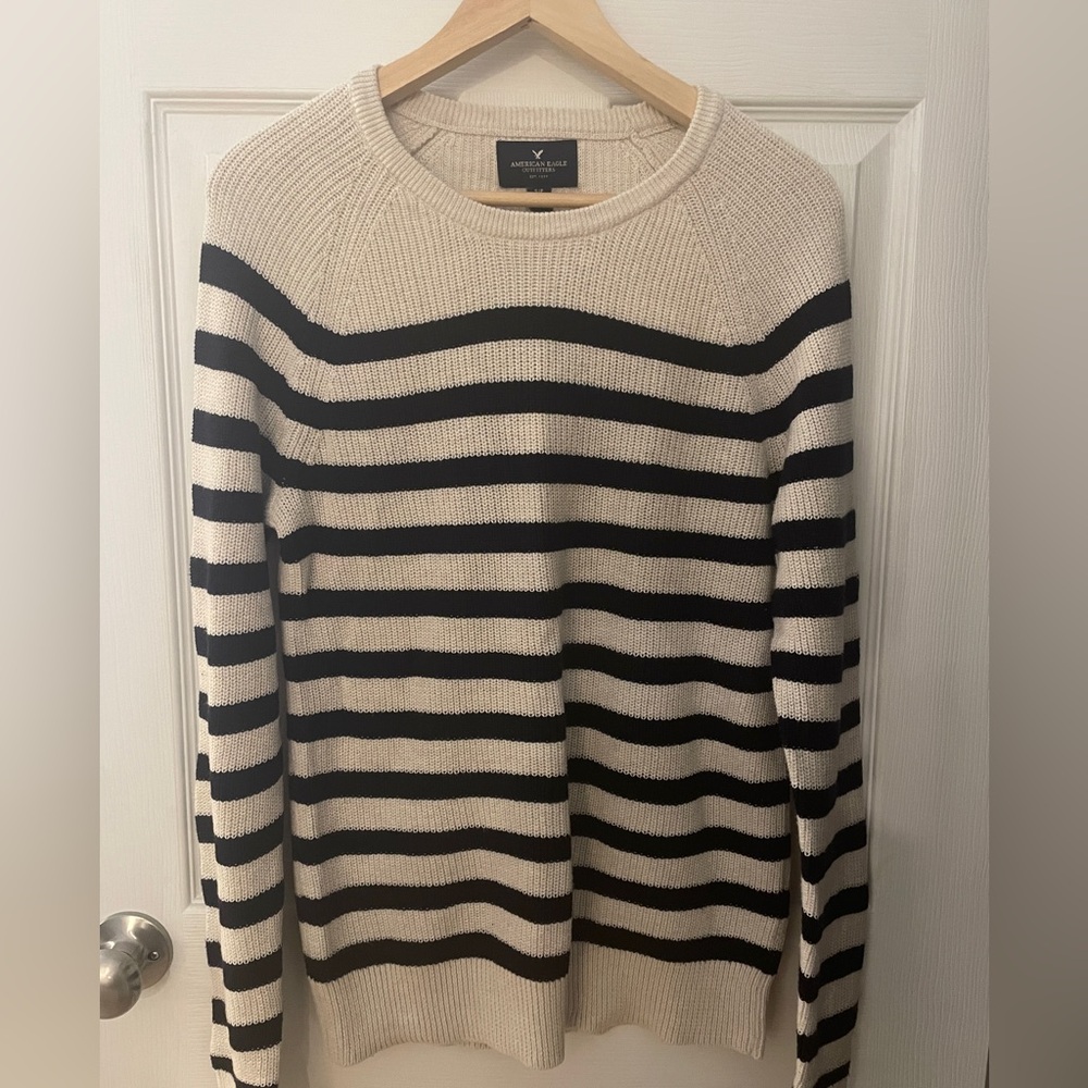 American Eagle 100% cotton striped sweater - size small